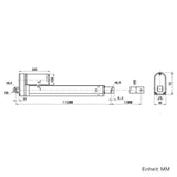 2000N Kompakter Linearantrieb mit 10mm Hub für Heimautomatisierung (Modell 0041630)