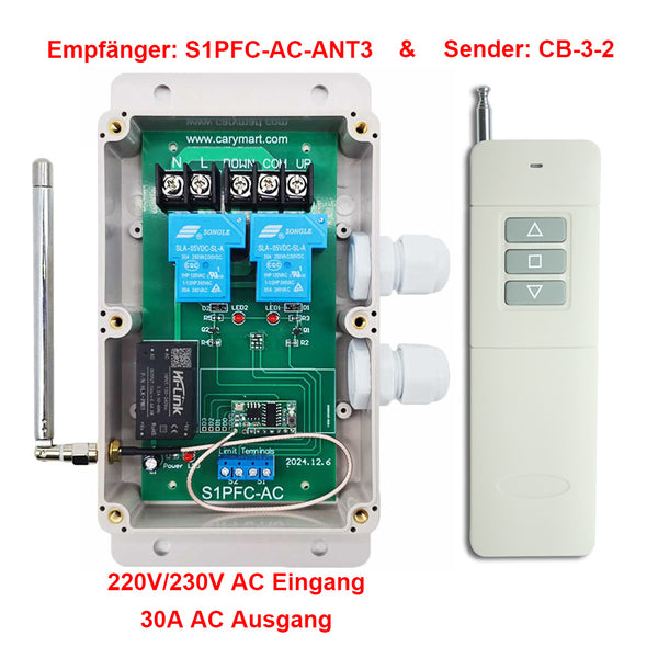 AC 230V Funksteuerung Set mit Wasserdichtigkeit für AC Motor