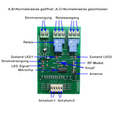 2-Kanal DC 30A Hochleistung Funkschalter mit Zeitrelais 0~99h Verzögerungszeit (Modell 0020659)