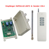 2 Kanäle 1km Schalter mit Zeitschaltuhr - AC Eingang 30A Relaisasugang