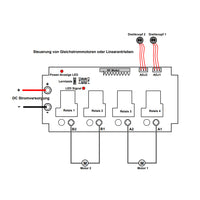 2 Kanäle 30A Hohe Leistung Linearantrieb oder Motor Funkschalter (Modell 0020503)