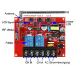 2 Kanäle AC 380V 10A Fernbedienungsschalter für Elektromotor (Modell 0020696)