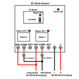 2 Kanäle DC 6V/9V/12V/24V Empfänger mit Potentialfreier Relaiskontakt (Modell 0020199)