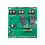 2 Kanäle DC 6V/9V/12V/24V Fernsteuerung Empfänger mit 1000m Reichweite für DC Geräte (Modell 0020347)