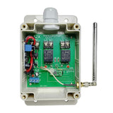 2 Kanäle Wasserdichter Funkschalter mit 12V 24V AC Ausgang Eingang (Modell 0020051)