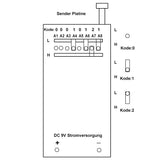 2 Knöpfe 1000m Universelle Funkfernsteuerung / Funksender (Modell 0021024)