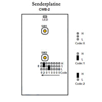 2 Knöpfe 50 Meter Fernbedienung / Funksender Wasserdicht (Modell 0021093)