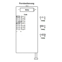 2 Tasten RF Fernbedienung / Sender mit 500m Reichweite (Modell 0021017)