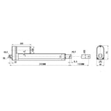 2000N Kompakter Linearantrieb 100mm Hub Linearaktor (Modell 0041502)