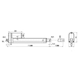 2000N Kompakter Linearantrieb 10mm Hub Linearaktor (Modell 0041630)