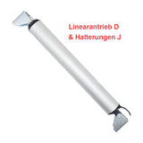 200N Schneller Linearantrieb 100mm Hub Tubulär Elektrischer Linearaktuator (Modell 0041562)