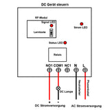 230V AC Eingang Funkfernschalter - Eins 6 Tasten Sender & Sechs Relaisausgang Empfänger (Modell 0020433)