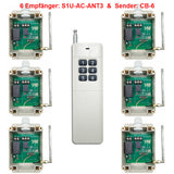 230V AC Eingang Funkfernschalter - 1 Sender & 6 Relaisausgang Empfänger