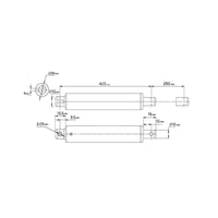 250MM Hub Mini Linearantrieb Rohrförmiger Elektrischer Linearaktuator (Modell 0041585)