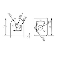 25MM DC Motor Befestigungsbügel (Modell 0043004)