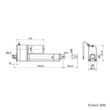 30MM Hublänge Linearantrieb 2000N mit Potentiometer und Rückmeldung (Modell 0041661)