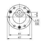 37mm 12V Hochleitung Großdrehmoment Getriebekasten DC Motor (Modell 0041001)