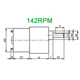 37mm 520-Serie 6V Getriebemotor Hochleitung Großdrehmoment Getriebekasten DC Motor (Modell 0041031)