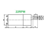 37mm 545-Serie 24V Getriebemotor Hochleitung Großdrehmoment Getriebekasten DC Motor (Modell 0041021)