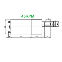 37mm 545-Serie 24V Getriebemotor Hochleitung Großdrehmoment Getriebekasten DC Motor (Modell 0041021)