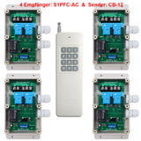 4 Empfänger & 1 Sender Funksteuerung für AC Motor vorwärts / rückwärts