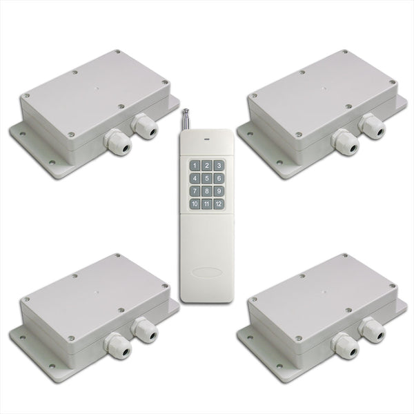 4 Empfänger & 1 Sender Funksteuerung für AC Motor vorwärts / rückwärts