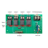 4-Kanal 12V 24V Funkempfänger mit 10A DC Eingang Ausgang für Gleichstrom Lampe (Modell 0020217)
