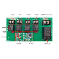 4-Kanal 230V Funkfernschalter Set 5km Reichweite für AC Bewässerung & Ventilsteuerung (Modell 0020226)
