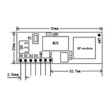 4-Kanal 5000 Meter DC 3~12V Empfängermodul für Funkfernsteuerung (Modell 0020241)