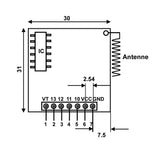 4-Kanal ASK/OOK Hoch Pegel Ausgang Empfängermodul mit Decoder (Modell 0020243)