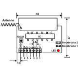 4-Kanal DC 5V Funkmodul Empfängermodul mit Decoder (Modell 0020316)