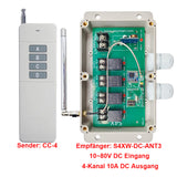 4-Kanal 5km Universal Fernschalter - DC 12V 24V für DC-Geräte Steuerung