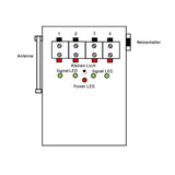 4 Kanäle Feuerwerks Zündsteuergerät mit 500m Funkfernbedienung (Modell 0020388)