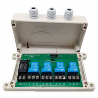 4 Kanäle Funk Sender Empfänger Set mit 30A Potentialfreier Relaiskontakt (Modell 0020448)