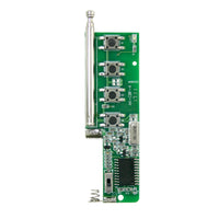 4 Knöpfe 500M Wandmontierte Fernbedienung mit Halterung (Modell 0021042)