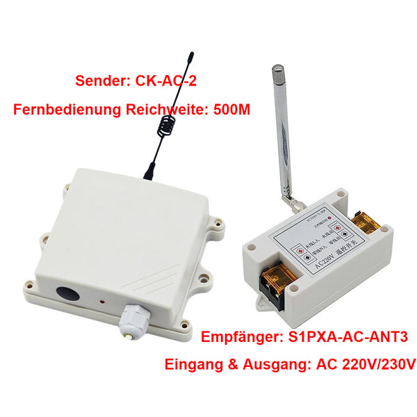 500M AC Eingang Ausgang Funkschalter Ausgelöst durch Wechselstrom