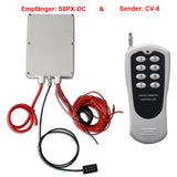 500M Reichweite 9V/12V/24V Funkschalter Set mit 8-Kanal 30A DC Ausgang