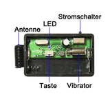 500M Funkschalter Vibrationsalarm mit 8-Tasten Sender für Vibriert Achtmal (Modell 0020160)