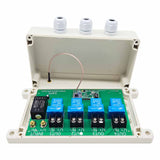 5KM 220V/230V Funkempfänger mit 4-Kanal 30A AC Ausgang für Bewässerungspumpe (Modell 0020672)
