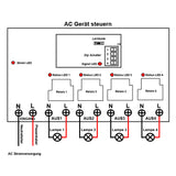 5KM 220V/230V Funkempfänger mit 4-Kanal 30A AC Ausgang für Bewässerungspumpe (Modell 0020672)