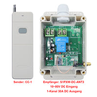 5km DC 10~80V Fernsteuerung Schalter - 1-Kanal 30A Hochleistung DC Ausgang (Modell 0020114)