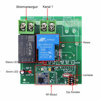 5km Funkschalter Set 230V AC mit 1-Kanal 30A Hochleistung AC Ausgang für Bewässerungspumpe (Modell 0020136)