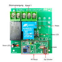 5km Funksender und Empfänger 230V AC Eingang 30A Potentialfreier Ausgang (Modell 0020704)
