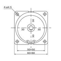 60MM 28W AC Motor Permanenterregter Synchronmotor (Modell 0042002)