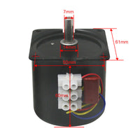 60MM AC 14W Permanentmagnet Synchronmotor (Modell 0042001)