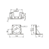 60MM AC Motor Befestigungsbügel (Modell 0043005)