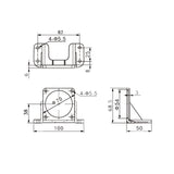 60MM AC Motor Befestigungsbügel (Modell 0043005)
