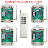 8 Kanäle Relaisauagang Funkfernschalter - Eins 8-Tasten Sender & Vier Empfänger (Modell 0020538)