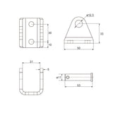 8000N 50MM-600MM Elektrischer Linearantrieb mit Linearaktor Fernbedienung (Modell 0043081)