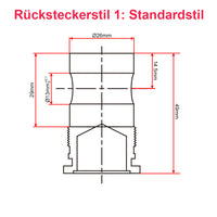8000N 50MM-600MM Elektrischer Linearantrieb mit Linearaktor Fernbedienung (Modell 0043081)